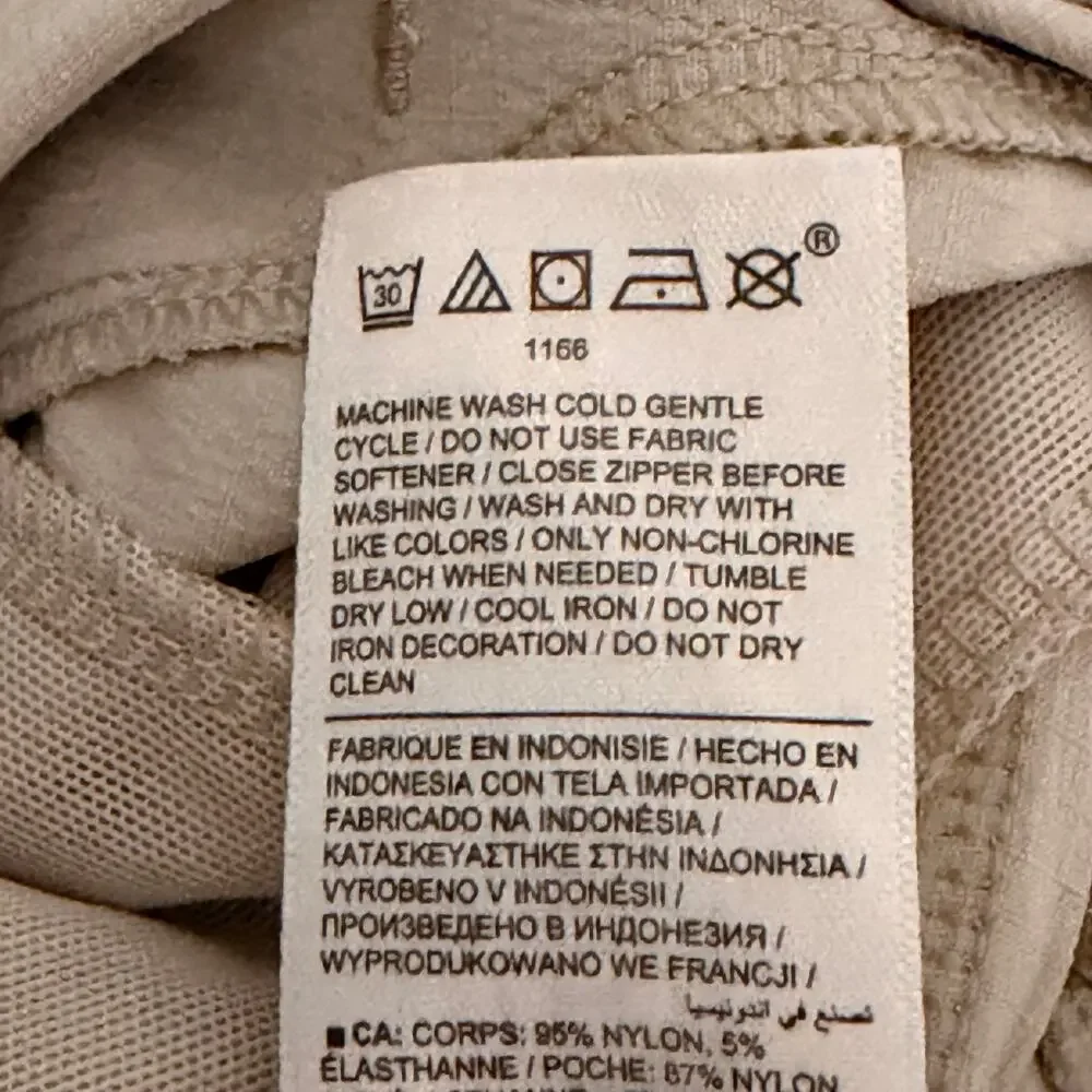 Athleta Trekkie North Joggers High Rise Lightweight Beige Womens 6 Casual Hike
